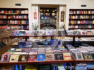 Carturesti Verona bookstore in Bucharest, Romania Editorial Stock Photo