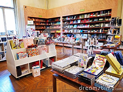 Carturesti Verona bookstore in Bucharest, Romania Editorial Stock Photo