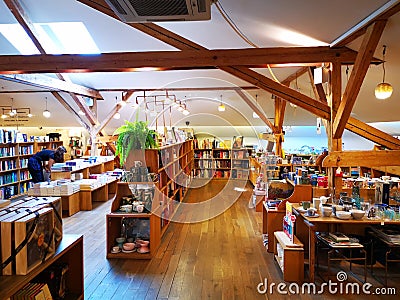 Carturesti Verona bookstore in Bucharest, Romania Editorial Stock Photo