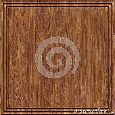 Carved wood panel seamless texture Stock Photo