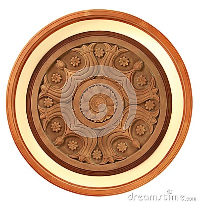 Carved wooden detail Stock Photo