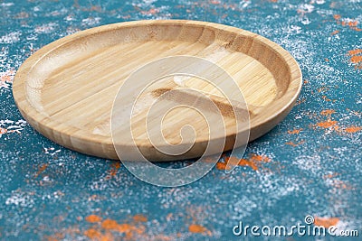 Carved wooden platters with pieces on them Stock Photo