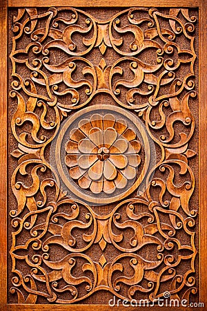 Carving wood Stock Photo