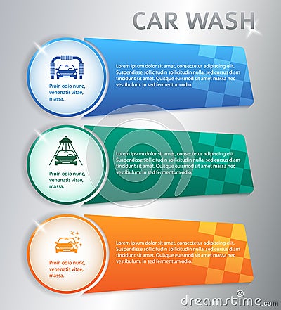 Carwash Vector Illustration