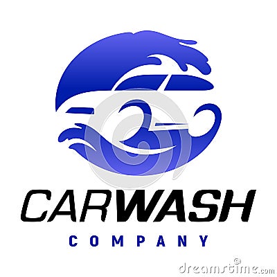 Carwash company logo Vector Illustration
