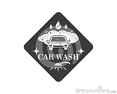 carwash icon logo vector illustration Vector Illustration