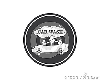 carwash icon logo vector illustration Vector Illustration