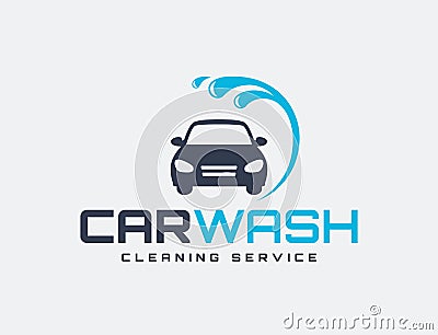 Carwash logo. Vector Illustration