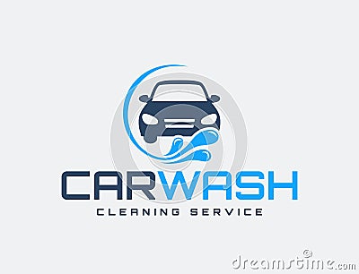 Carwash logo. Vector Illustration