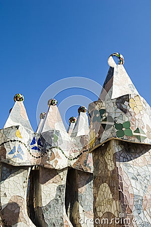 Casa Battlo - Details Editorial Stock Photo