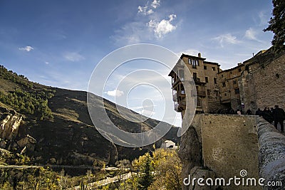 Casa colgante from Cuenca, spain Editorial Stock Photo