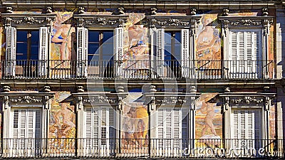 Casa de la Panaderia, Plaza Mayor, Madrid, Spain Stock Photo