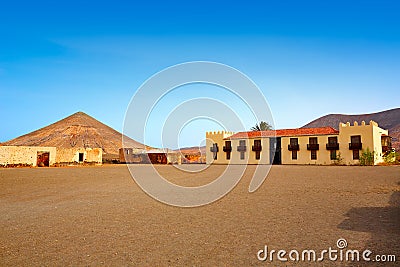 Casa de los Coroneles Fuerteventura La Oliva Stock Photo