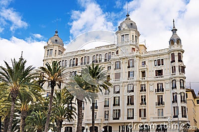 Casa Edificio Carbonell, Alicante, Spain Stock Photo