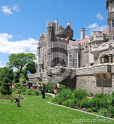 Casa Loma Garden in Toronto, Canada Editorial Stock Photo