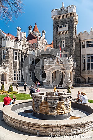 Casa Loma, one of Toronto's top ten tourist attractions Editorial Stock Photo