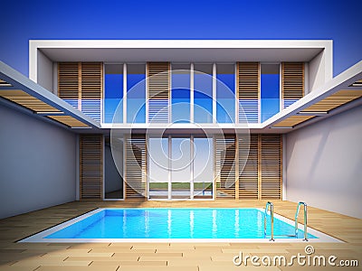 Casa minimalista moderna fotografia stock immagine: 5114112 Balcone disegno Minimalistas