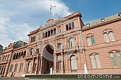 Casa Rosada at Buenos Aires Stock Photo