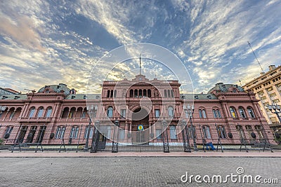 Casa Rosada building in Buenos Aires, Argentina. Stock Photo