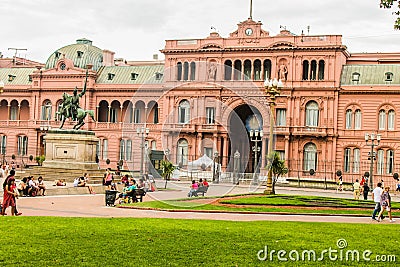 Casa Rosada Detail Buildings History Building Palace Editorial Stock Photo