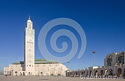 Casablanca mosque, city architecture, Morocco Stock Photo