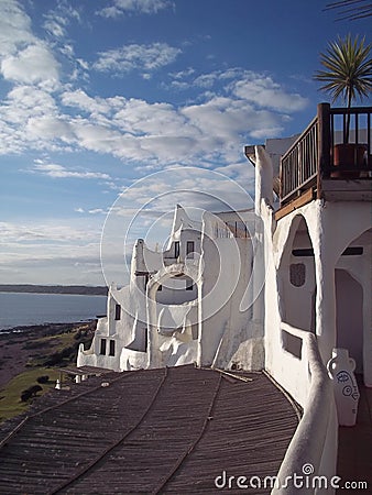 Casapueblo and the architecture of Punta del Este Stock Photo