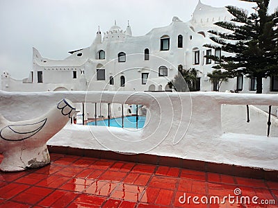 Casapueblo, Punta del Este Beach, Uruguay. Editorial Stock Photo