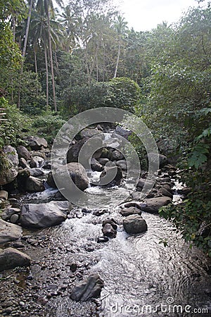 Casaroro River rapids Valencia, Negros, Philippines Stock Photo