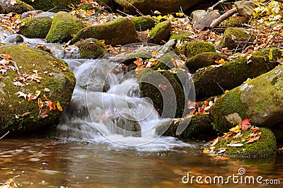 Cascade autumn alpha Stock Photo