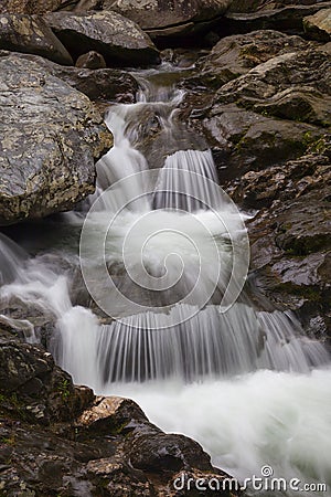 Cascade on Bash Bish Falls Stock Photo