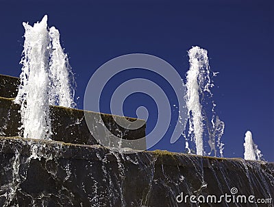 Cascade fountain Stock Photo
