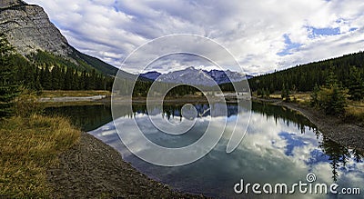 Cascade Ponds Reflections Stock Photo