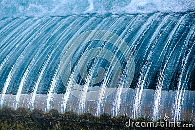 Cascaded water abstract Stock Photo