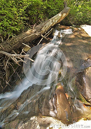 Cascades along Glen Burney Trail Stock Photo