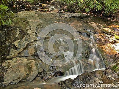 Cascades along Glen Burney Trail Stock Photo