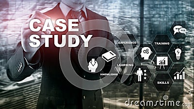 Case Study. Business, internet and tehcnology concept. Stock Photo