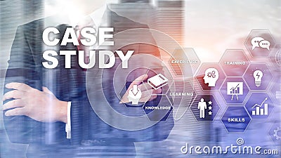 Case Study. Business, internet and tehcnology concept Stock Photo
