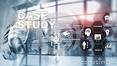 Case Study. Business, internet and tehcnology concept. Stock Photo