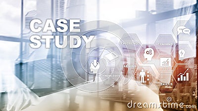 Case Study. Business, internet and tehcnology concept. Stock Photo