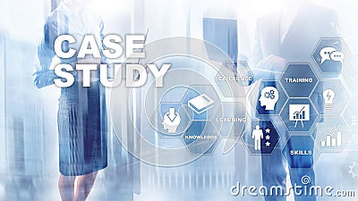 Case Study. Business, internet and tehcnology concept Stock Photo