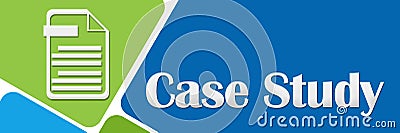 Case Study Green Blue Rounded Squares Stock Photo