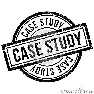 Case Study rubber stamp Vector Illustration