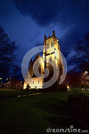 Case Western Reserve University - church Editorial Stock Photo