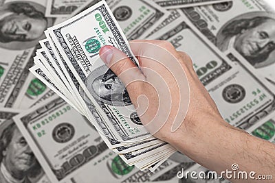 Cash american dollars Stock Photo
