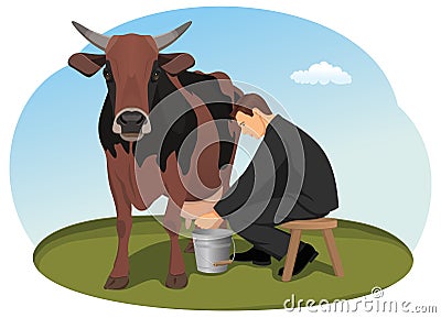 Cash cow Vector Illustration