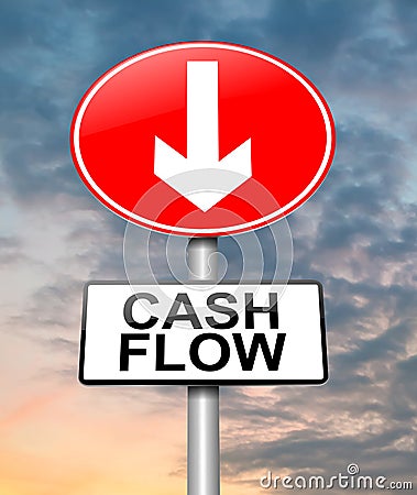 Cash flow concept. Stock Photo