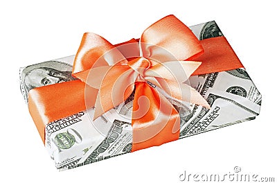 Cash gift Stock Photo