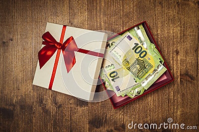 A cash gift or money Stock Photo
