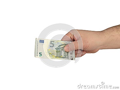 Cash on the hand Stock Photo