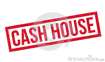 Cash House rubber stamp Stock Photo